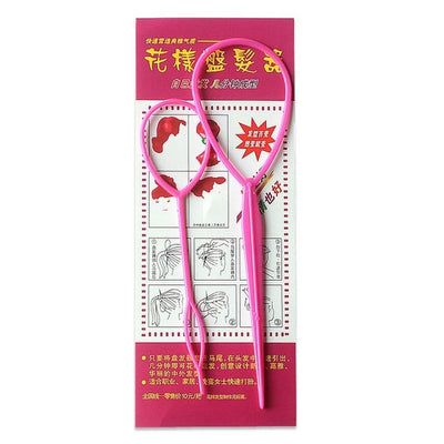 Popular 2pcs Ponytail Creator Plastic Loop