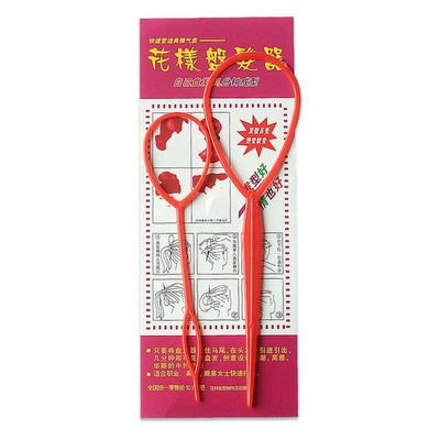 Popular 2pcs Ponytail Creator Plastic Loop
