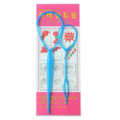 Popular 2pcs Ponytail Creator Plastic Loop