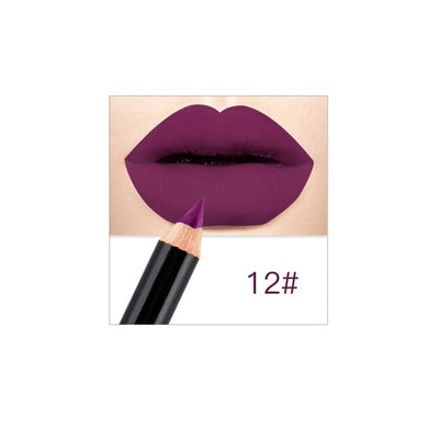 12 Colors Lip Pencils Matte Lip-liner