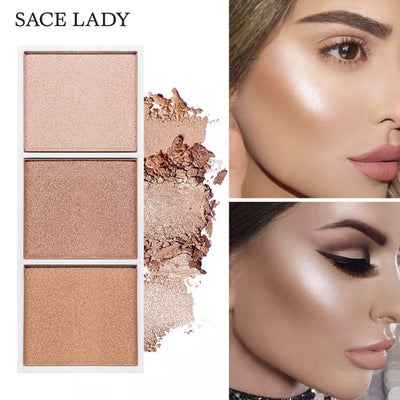 4 Colors Highlighter Palette