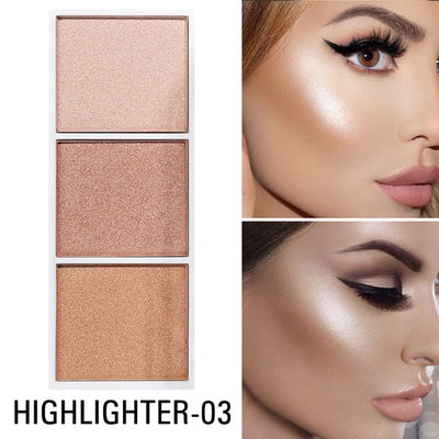 4 Colors Highlighter Palette