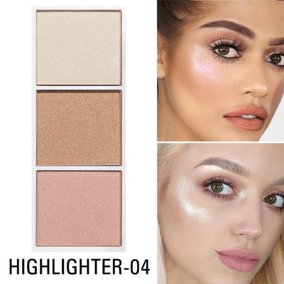 4 Colors Highlighter Palette